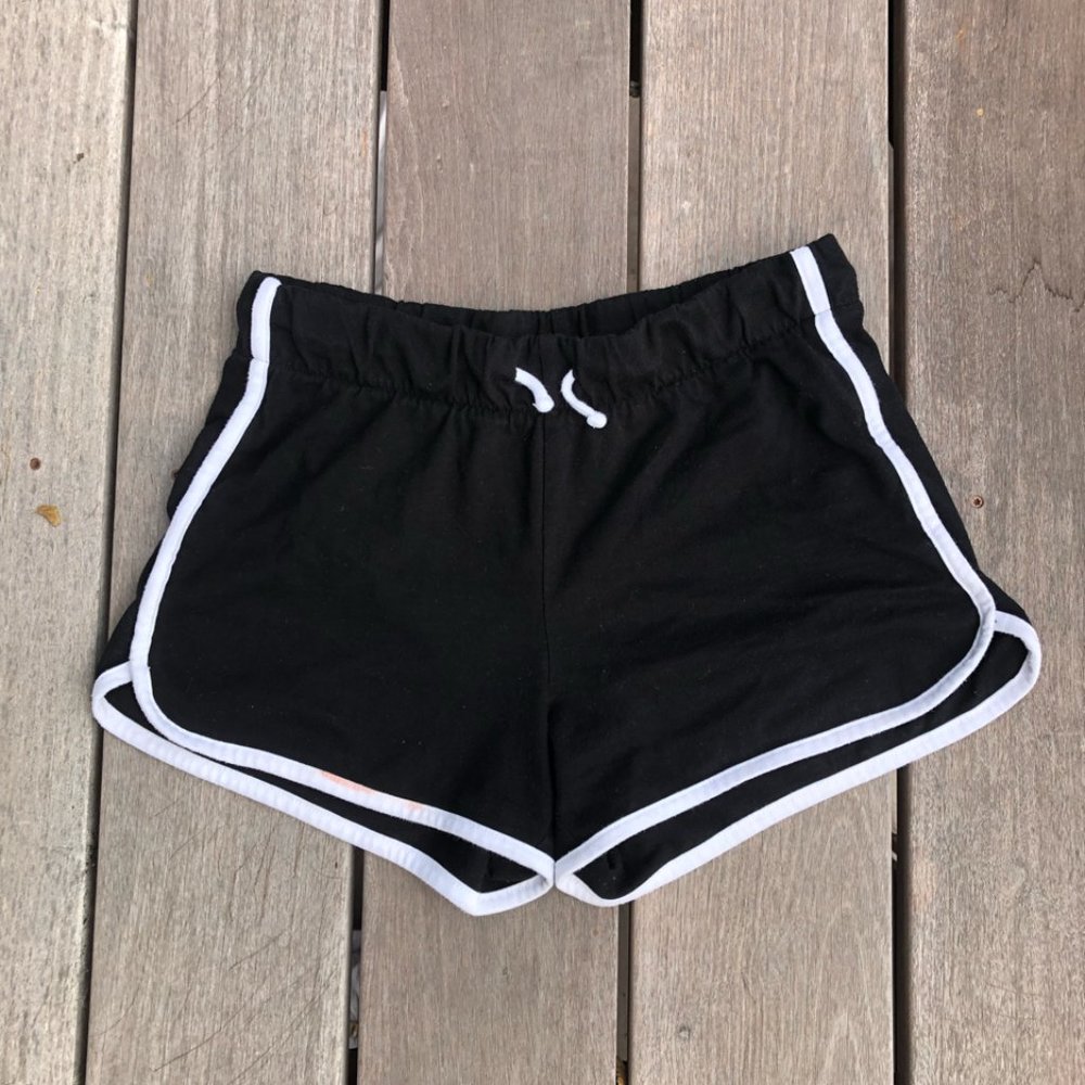 Old Navy Shorts - black w/ white trim - kids 14 (XL)